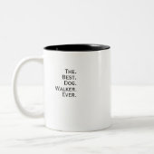 今ま最高のでドッグウォーカー。 ツートーンマグカップ (左)