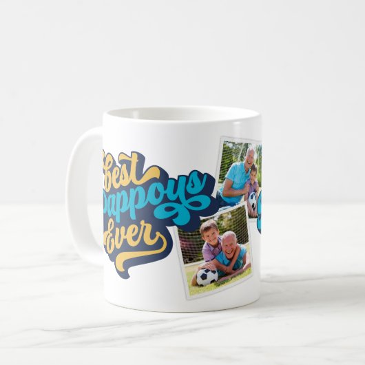 今ま最高ので教皇の |祖父写真 コーヒーマグカップ (正面左)