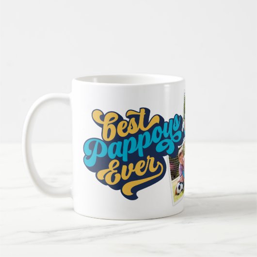 今ま最高ので教皇の |祖父写真 コーヒーマグカップ (左)