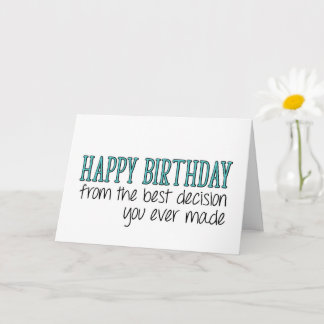 今ま最高ので決めた決断おもしろい誕生日 カード