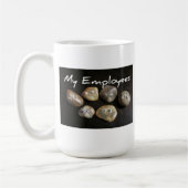 今ま最高ので社員 コーヒーマグカップ (左)