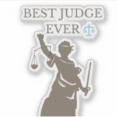 今ま最高ので裁判官 シール (正面)