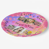 今ま最高ので!フォト誕生日紙プレート- HAMbWG ペーパープレート (アングル)