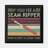 今もしは縫い目の波紋が良い時間ではない マグネット (正面)