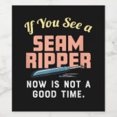 今もしは縫い目の波紋が良い時間ではない ワインラベル (シングルラベル)