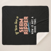 今もしは縫い目リッパーが良くない シェルパブランケット (正面(横))