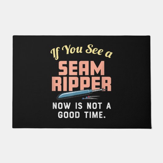 今もしは縫い目リッパーが良くない ドアマット (正面)