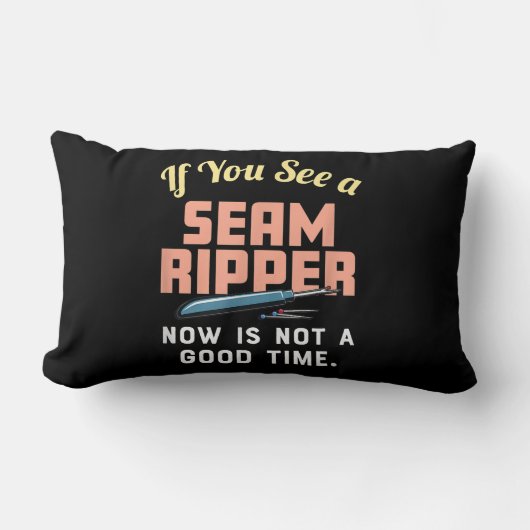 今もしは縫い目リッパーが良くない ランバークッション (正面)