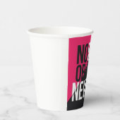 今も決してない」 紙コップ (右)