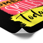 今やる気を起こさせる日のスマイル ポスター (角)