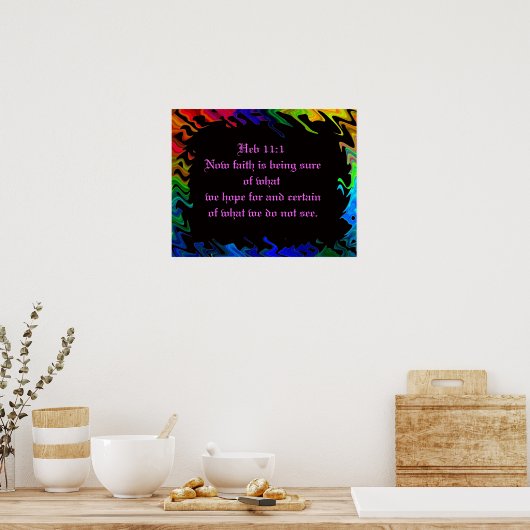 今や信仰は確かだ ポスター (キッチン)