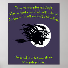 今や夜のシェークスピアの気の利いた時間だ ポスター