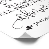 今や我々は永遠にサインの場所に座っている ポスター (角)