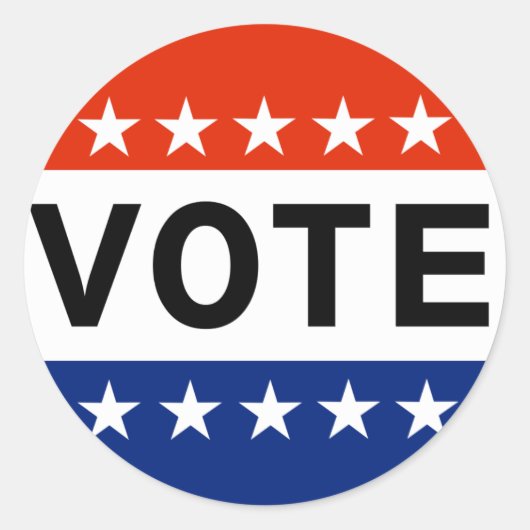 今や投票で決める ラウンドシール (正面)