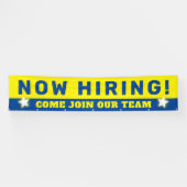 今や採用救済はチームの雇用に参加したかった 横断幕 (横)