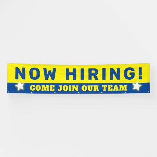 今や採用救済はチームの雇用に参加したかった 横断幕 (横)