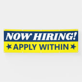 今や採用救済はチームの雇用に参加したかった 横断幕 (横)