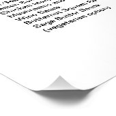 今を味わう:私たちの結婚式の日のメニュー ポスター (コーナー)