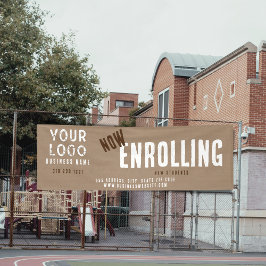 今エンローリング素朴チャームクラフト紙スクール 横断幕