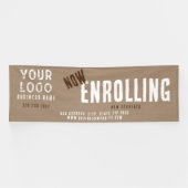 今エンローリング素朴チャームクラフト紙スクール 横断幕 (横)