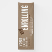 今エンローリング素朴チャームクラフト紙スクール 横断幕 (縦)