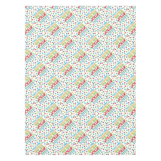 今カラフルは文字の季節だすてき テーブルクロス (正面)