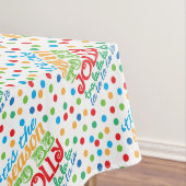 今カラフルは文字の季節だすてき テーブルクロス (インサイチュ)