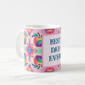 今カラフルまで最高ののパパのリンゴ コーヒーマグカップ (正面左)