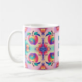 今カラフルまで最高ののパパのリンゴ コーヒーマグカップ (左)