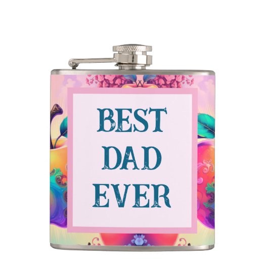 今カラフルまで最高ののパパのリンゴ フラスク (正面)