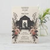 今ガーデンフローラ春ウッドボー素朴結婚ズ 招待状 (スタンド正面)