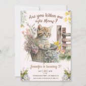 今ガールキャット5th誕生日 招待状 (正面)