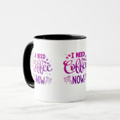 今コーヒーが必要だ | カスタムセラミックコーヒーマグ マグカップ (正面左)