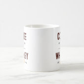 今コーヒー。 後でウィスキー コーヒーマグカップ (中央)