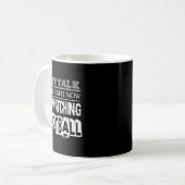 今サッカー観戦中につき話しかけないで - コーヒーマグカップ (正面左)