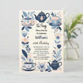 今シック王室のアダルトフェアリティティーパーティー60誕生日 招待状 (スタンド正面)