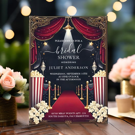 今シネマムービーチケットの最人気があるブライダルシャワー 招待状