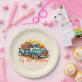 『今シーズンかぼちゃのトラック ペーパープレート (パーティー)