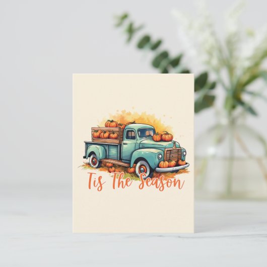 『今シーズンかぼちゃのトラック ポストカード (スタンド正面)