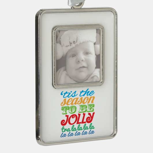 「今シーズンがの写真のオーナメントすてきになるのカスタムは シルバープレートフレームオーナメント (右)