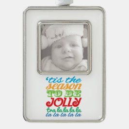 「今シーズンがの写真のオーナメントすてきになるのカスタムは シルバープレートフレームオーナメント