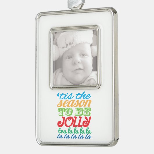 「今シーズンがの写真のオーナメントすてきになるのカスタムは シルバープレートフレームオーナメント (左)