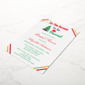 今シーズンがブライダルシャワー結婚した 箔招待状 (回転した状態)