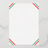 今シーズンがブライダルシャワー結婚した 箔招待状 (裏面)