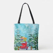 今シーズンだ!ウォーターカラー絵画トートバッグ トートバッグ (裏面)