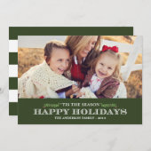 「今シーズンのクラシック | 休日のフォトカード シーズンカード (正面/裏面)