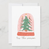 今シーズンのクリスマススノーグローブ シーズンカード (正面)