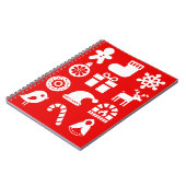 『今シーズンのクリスマススパイラルノート ノートブック (左側)