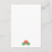 今シーズンのクリスマス前結婚式パーティー エンクロージャーカード (裏面)