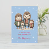 今シーズンのクリスマス動物がかわいい シーズンカード (スタンド正面)